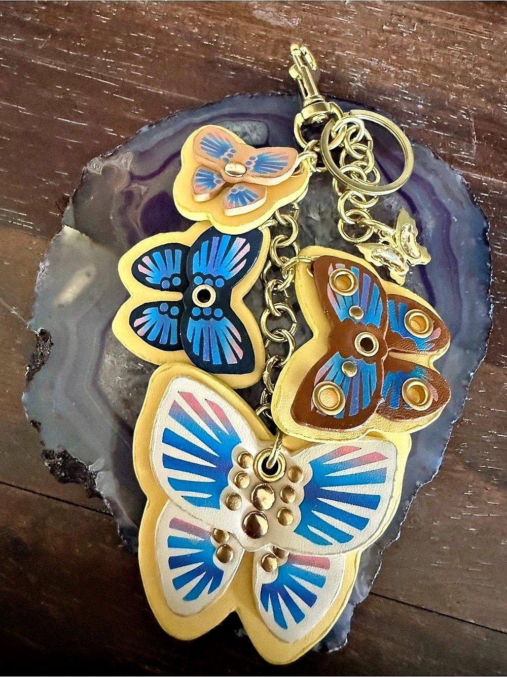 Coach Butterfly Cluster Bag Charm